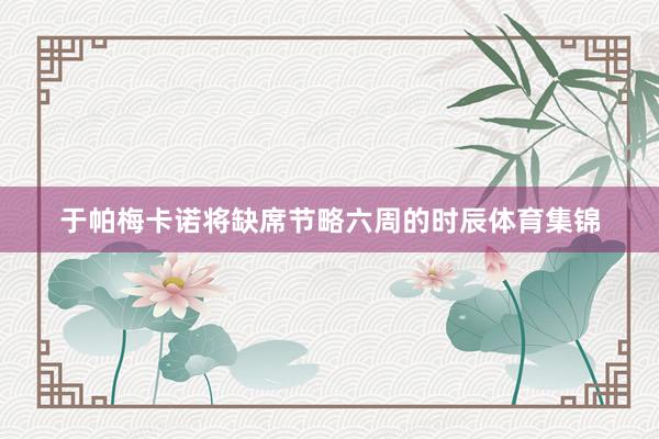 于帕梅卡诺将缺席节略六周的时辰体育集锦