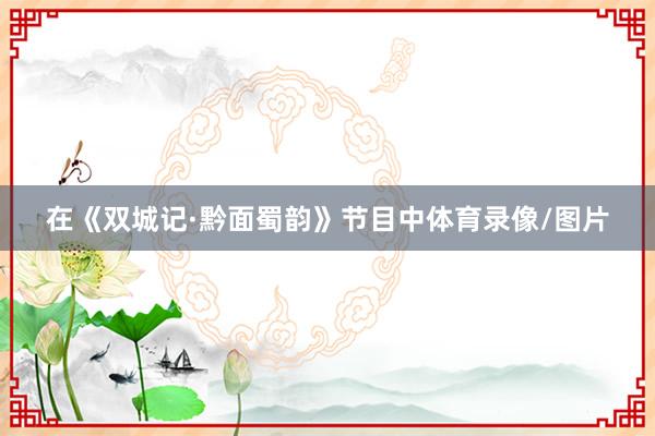在《双城记·黔面蜀韵》节目中体育录像/图片