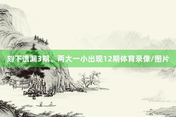 刻下遗漏3期、两大一小出现12期体育录像/图片
