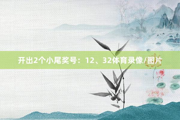 开出2个小尾奖号：12、32体育录像/图片