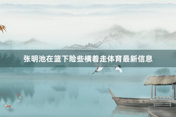 张明池在篮下险些横着走体育最新信息