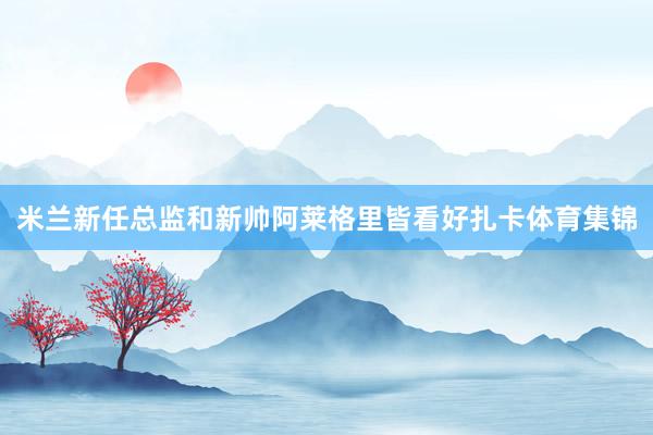 米兰新任总监和新帅阿莱格里皆看好扎卡体育集锦