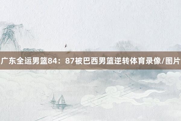 广东全运男篮84：87被巴西男篮逆转体育录像/图片