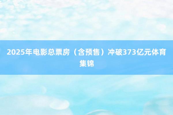 2025年电影总票房（含预售）冲破373亿元体育集锦