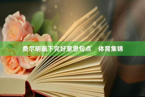 费尔明画下完好意思句点    体育集锦