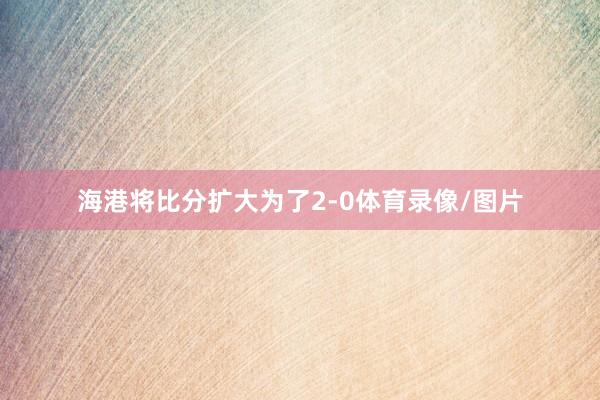 海港将比分扩大为了2-0体育录像/图片