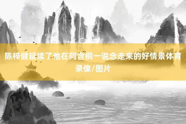陈梓健延续了他在阿含桐一说念走来的好情景体育录像/图片