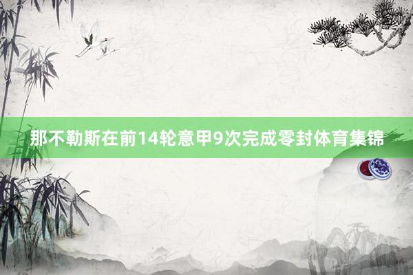 那不勒斯在前14轮意甲9次完成零封体育集锦