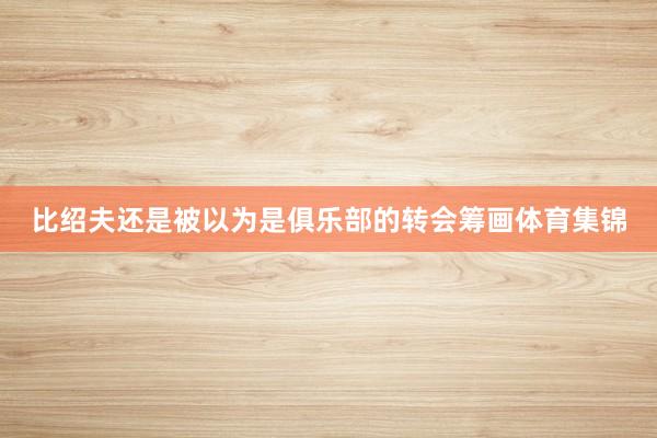 比绍夫还是被以为是俱乐部的转会筹画体育集锦
