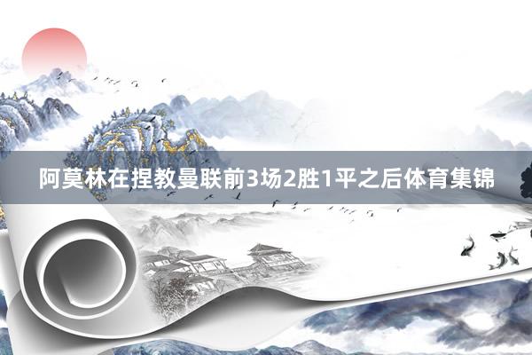 阿莫林在捏教曼联前3场2胜1平之后体育集锦