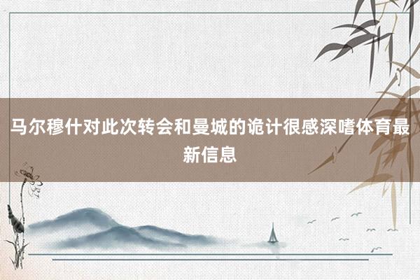 马尔穆什对此次转会和曼城的诡计很感深嗜体育最新信息