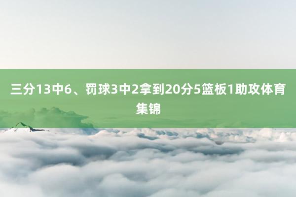 三分13中6、罚球3中2拿到20分5篮板1助攻体育集锦
