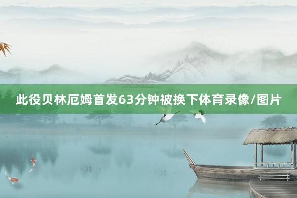 此役贝林厄姆首发63分钟被换下体育录像/图片