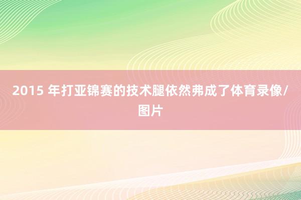 2015 年打亚锦赛的技术腿依然弗成了体育录像/图片