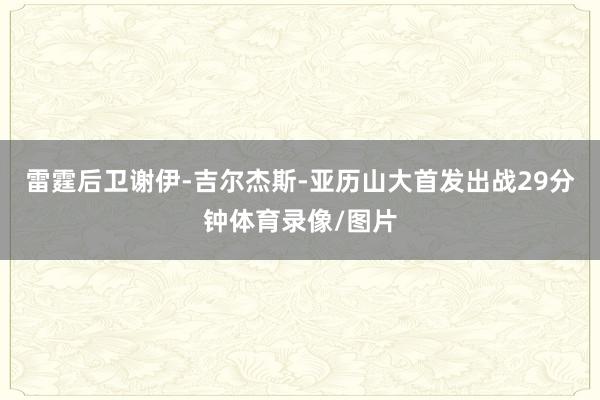 雷霆后卫谢伊-吉尔杰斯-亚历山大首发出战29分钟体育录像/图片