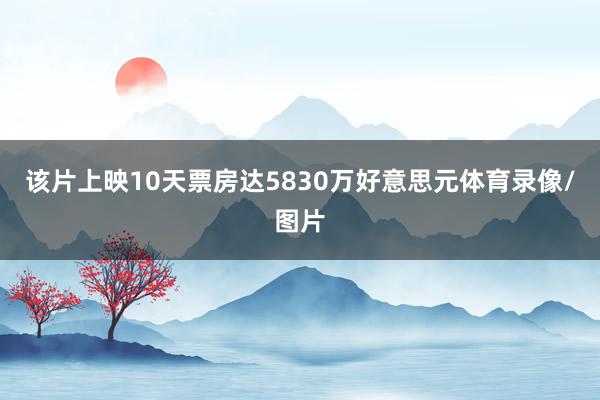 该片上映10天票房达5830万好意思元体育录像/图片