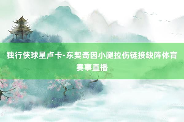 独行侠球星卢卡-东契奇因小腿拉伤链接缺阵体育赛事直播