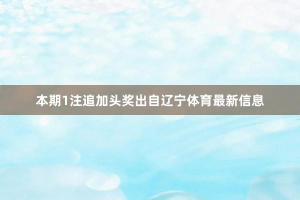 本期1注追加头奖出自辽宁体育最新信息