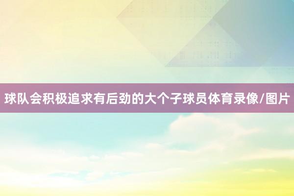 球队会积极追求有后劲的大个子球员体育录像/图片