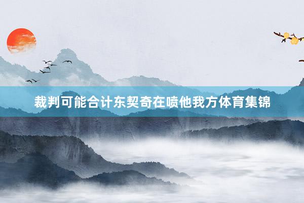 裁判可能合计东契奇在喷他我方体育集锦