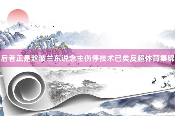 后者正是趁波兰东说念主伤停技术已矣反超体育集锦