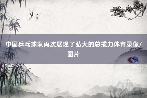 中国乒乓球队再次展现了弘大的总揽力体育录像/图片