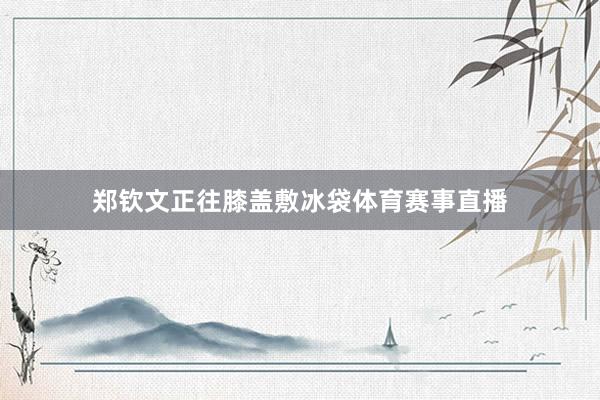 郑钦文正往膝盖敷冰袋体育赛事直播