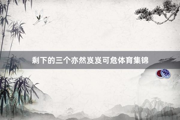 剩下的三个亦然岌岌可危体育集锦