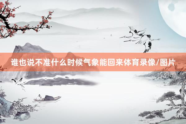 谁也说不准什么时候气象能回来体育录像/图片