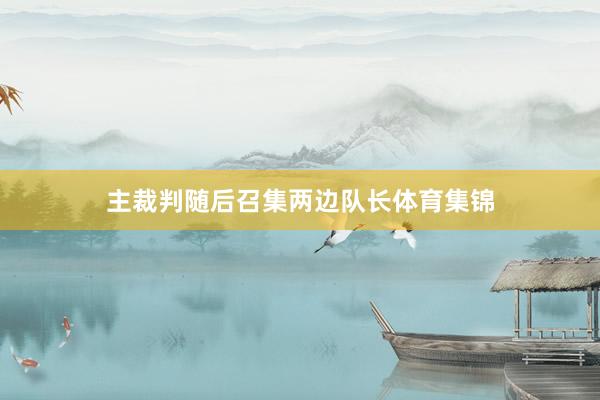 主裁判随后召集两边队长体育集锦