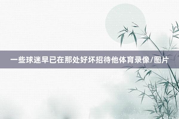 一些球迷早已在那处好坏招待他体育录像/图片