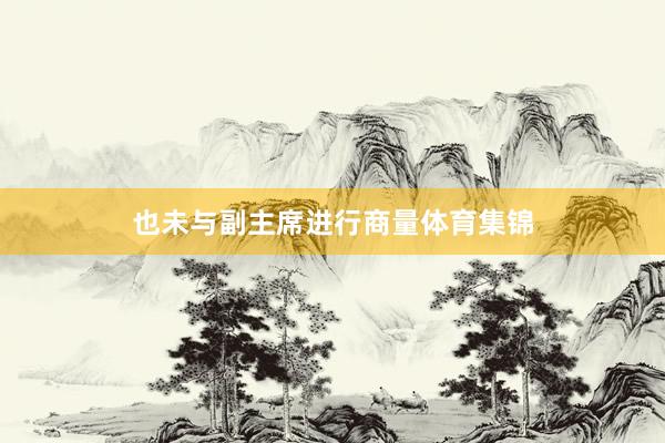 也未与副主席进行商量体育集锦