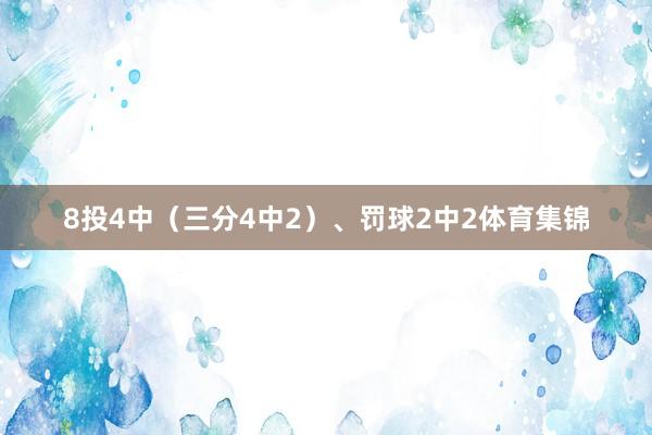 8投4中（三分4中2）、罚球2中2体育集锦