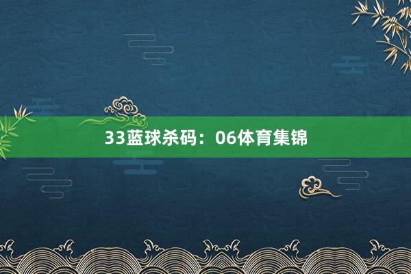 33　　蓝球杀码：06体育集锦