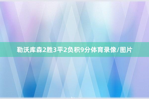 勒沃库森2胜3平2负积9分体育录像/图片