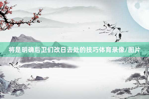 将是明确后卫们改日去处的技巧体育录像/图片