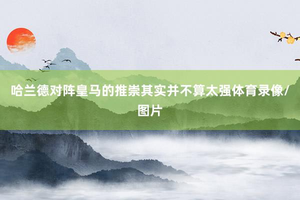 哈兰德对阵皇马的推崇其实并不算太强体育录像/图片