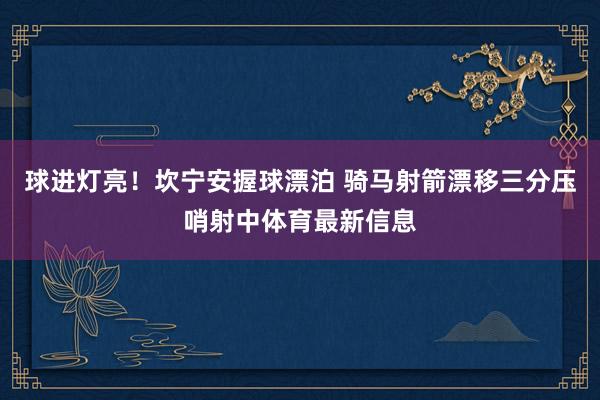球进灯亮！坎宁安握球漂泊 骑马射箭漂移三分压哨射中体育最新信息