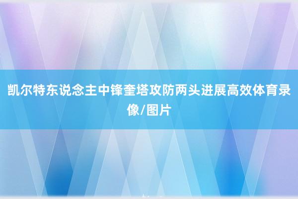 凯尔特东说念主中锋奎塔攻防两头进展高效体育录像/图片