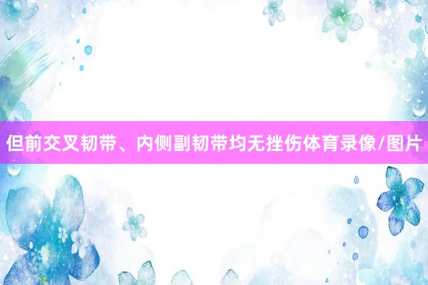 但前交叉韧带、内侧副韧带均无挫伤体育录像/图片