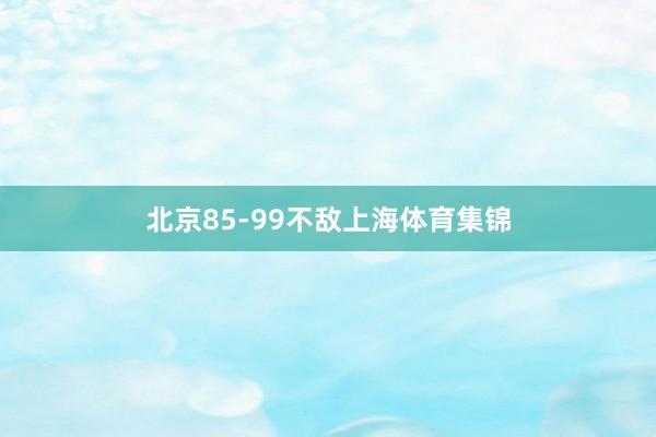 北京85-99不敌上海体育集锦