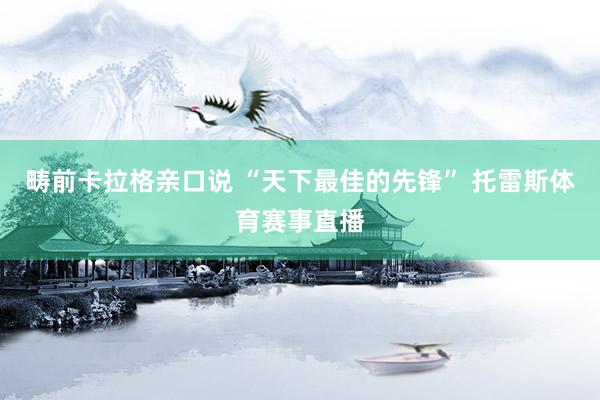 畴前卡拉格亲口说 “天下最佳的先锋” 托雷斯体育赛事直播