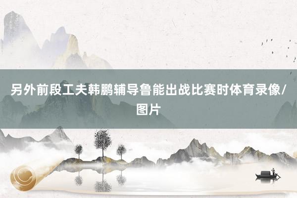 另外前段工夫韩鹏辅导鲁能出战比赛时体育录像/图片